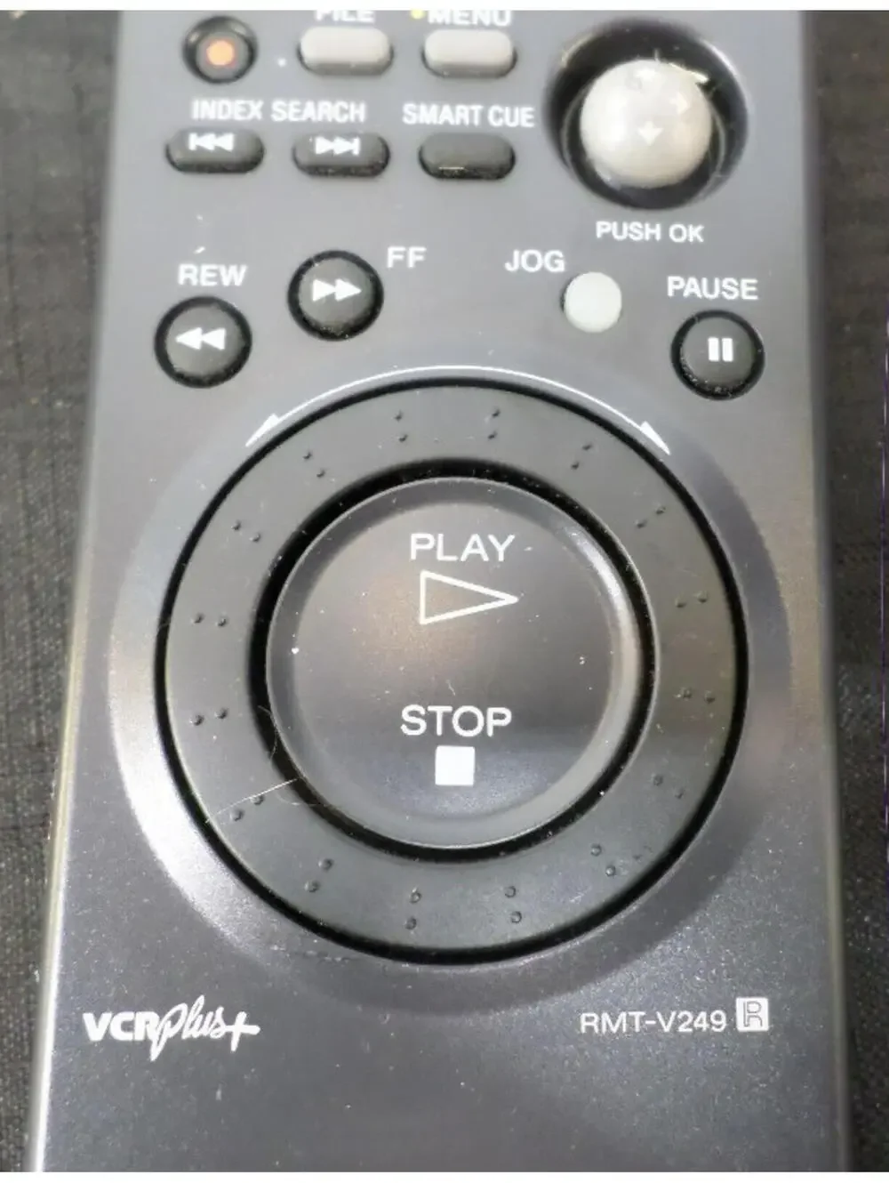 DISCONTINUED EUC SONY RMT-V249 VCR+ BLACK REMOTE CONTROL